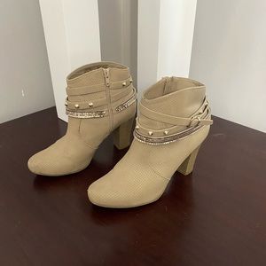 Jennifer Lopez Rhinestone Heeled Boots